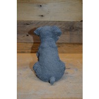 thumb-Zittende Schnauzer van beton – decoratief tuinbeeld of voor binnen-4