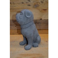 thumb-Kleine zittende Buldog van beton – decoratief beeldje of cadeautje-3