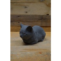 thumb-Schattig slapend katje van beton – beeldje voor binnen of buiten-2