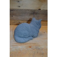 thumb-Schattig slapend katje van beton – beeldje voor binnen of buiten-4