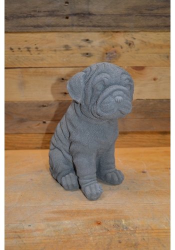 Betonnen beeld Engelse Bulldog puppy 