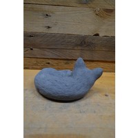 thumb-Schattige slapende kat van beton – compact beeld voor binnen of tuin-4