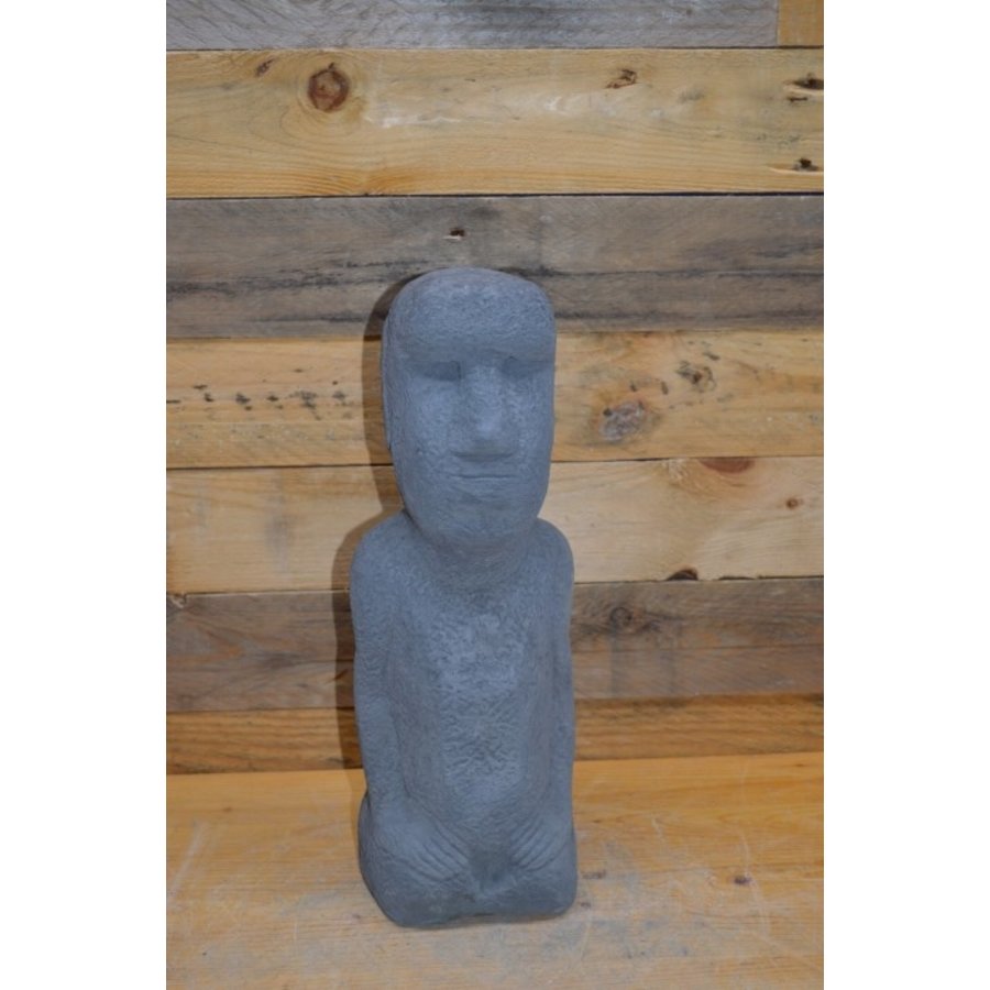 Abstract Paaseiland beeld van een vrouw – betonnen sculptuur voor huis of tuin-1