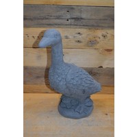 Betonnen gans – klein vogelbeeld voor tuin en interieur