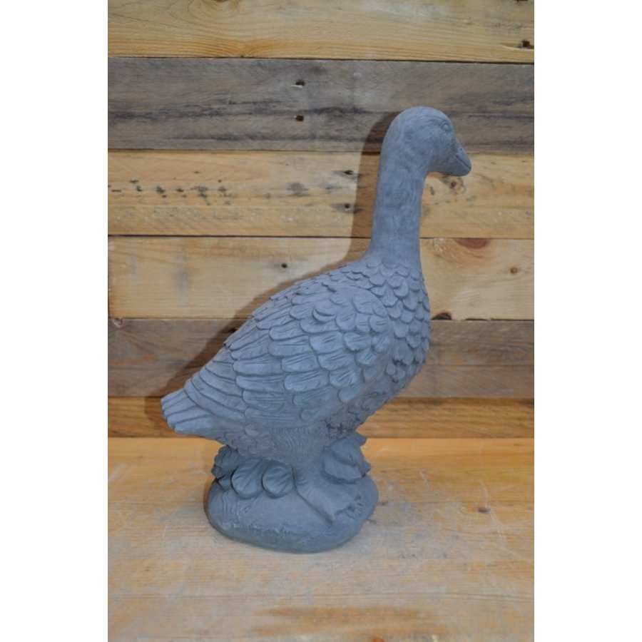 Betonnen gans – klein vogelbeeld voor tuin en interieur-4