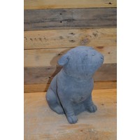 thumb-Kleine Bulldog van beton – sfeervol hondenbeeldje voor tuin en interieur-2
