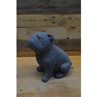 thumb-Kleine Bulldog van beton – sfeervol hondenbeeldje voor tuin en interieur-3