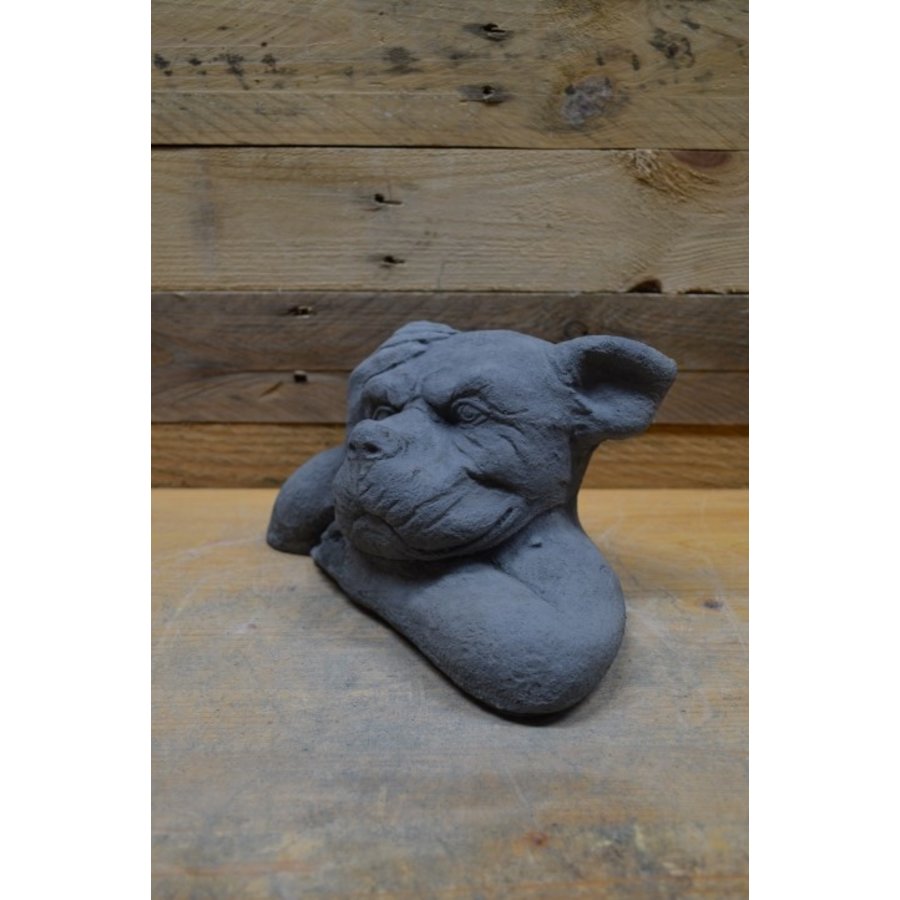 Sinistere gargouille van beton – gotische waterspuwer voor tuin of interieur-2