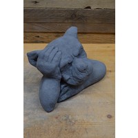 thumb-Sinistere gargouille van beton – gotische waterspuwer voor tuin of interieur-5