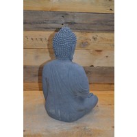 thumb-Shiva Boeddha van beton in gebed – oosterse decoratie voor huis en tuin-3