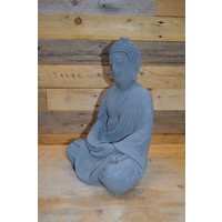 thumb-Shiva Boeddha van beton in gebed – oosterse decoratie voor huis en tuin-5