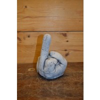 thumb-Betonnen beeld van een opgestoken middelvinger – ludiek cadeau of tuindecoratie-1