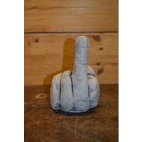thumb-Betonnen beeld van een opgestoken middelvinger – ludiek cadeau of tuindecoratie-2