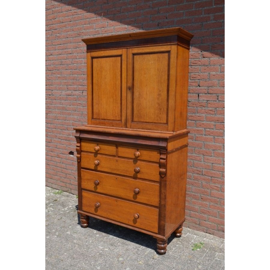 2-delige antieke eiken buffetkast-1
