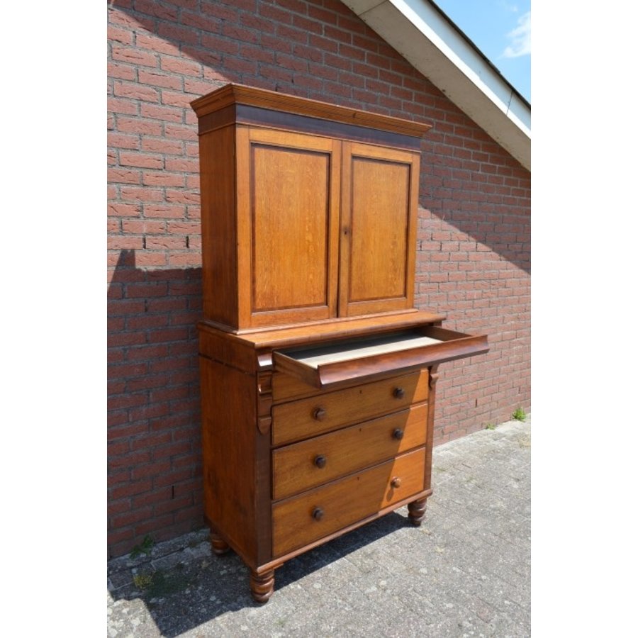 2-delige antieke eiken buffetkast-3