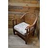 LoodsVol, Tweedehands Antieke dames fauteuil met bamboe details