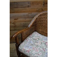 thumb-Antieke dames fauteuil met bamboe details-3