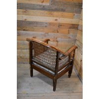 thumb-Antieke dames fauteuil met bamboe details-5