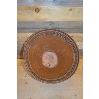thumb-Decoratieve koperen schaal voor fruit of woondecoratie-3