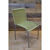 LoodsVol, Tweedehands Retro kinderstoel met groene kunststof zitting