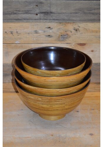 Bamboe oosterse schalen 