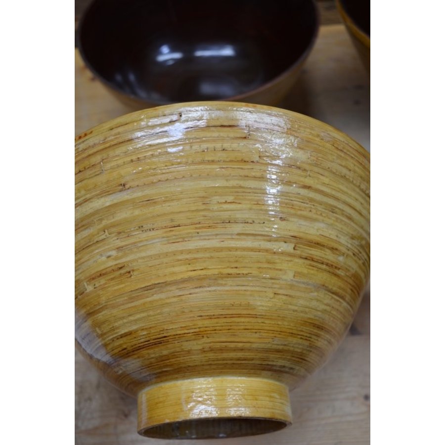 Set van 4 oosterse bamboe schalen-4