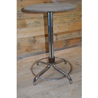 thumb-Retro Brabantia zitkruk met gestoffeerde zitting-2