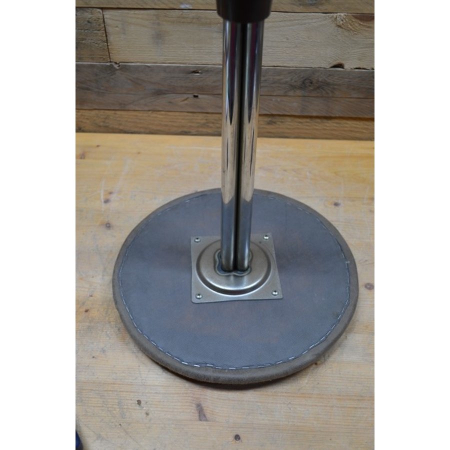 Retro Brabantia zitkruk met gestoffeerde zitting-4