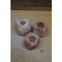 thumb-Set van 3 Himalaya zoutsteen waxinelichthouders-2