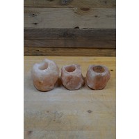 thumb-Set van 3 Himalaya zoutsteen waxinelichthouders-3