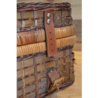 thumb-Gevlochten picknickmand met inhoud – Picknickkoffer met handvaten-2