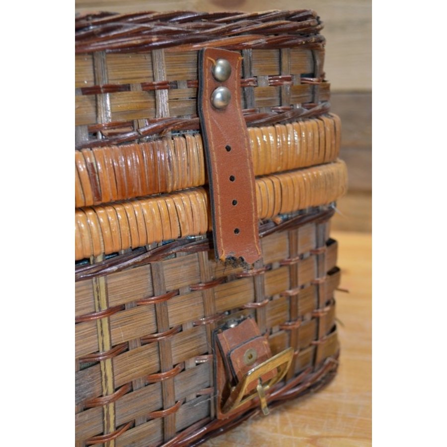 Gevlochten picknickmand met inhoud – Picknickkoffer met handvaten-2