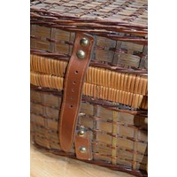 thumb-Gevlochten picknickmand met inhoud – Picknickkoffer met handvaten-7