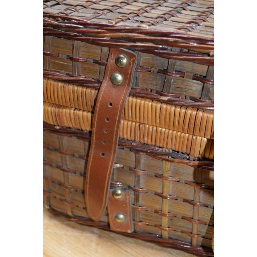 Gevlochten picknickmand met inhoud – Picknickkoffer met handvaten-7