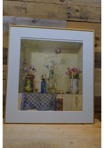 Bloemen schilderij poster 