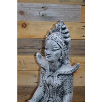 thumb-Betonnen Shiva Boeddha in kleermakerszit met pot – tuinbeeld voor sfeer en decoratie-5