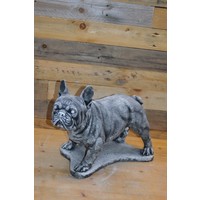 thumb-Betonnen Franse bulldog – tuinbeeld of herdenkingsbeeld voor hond-1