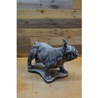 Betonnen Franse bulldog – tuinbeeld of herdenkingsbeeld voor hond