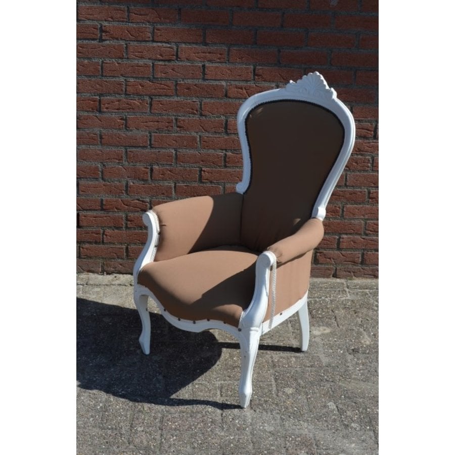 Het beste Proberen Uiterlijk Brocante barok stoel │ Barok fauteuil │ Wit │ Kringloop │ Loodsvol.com -  Loodsvol.com