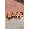 4 oud eiken knopstoelen