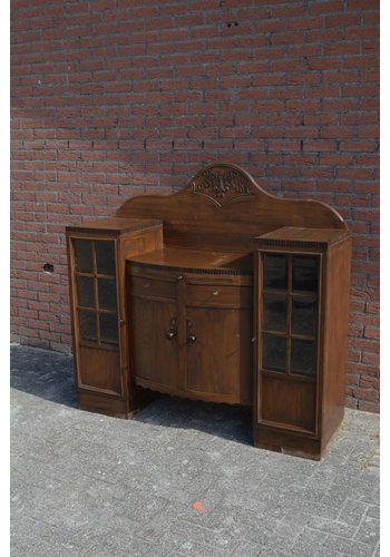 Antieke theeservies kast 