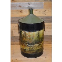 thumb-Oude Shell petroleum tank met landschapschildering-1