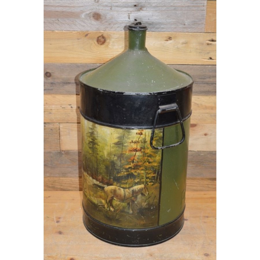 Oude Shell petroleum tank met landschapschildering-2