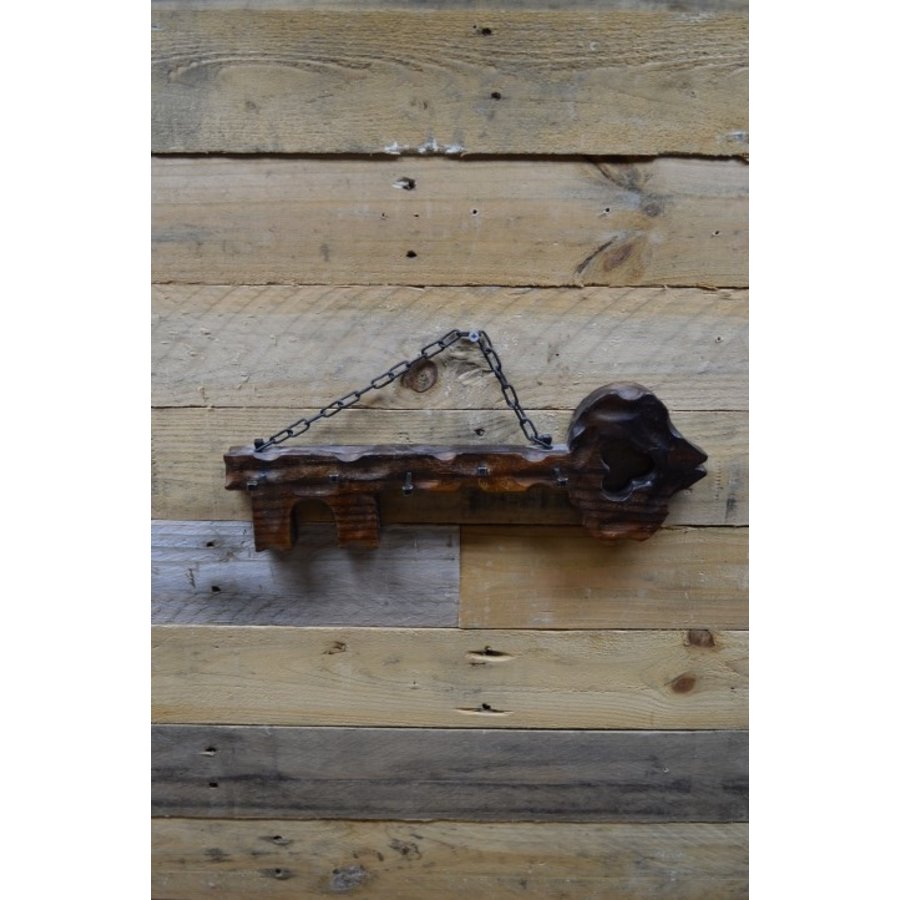 Houten sleutelrekje-1