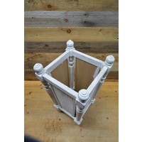 thumb-Witte houten paraplubak met webbing-3