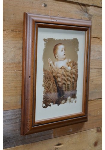 Klassieke lijst met babyfoto 