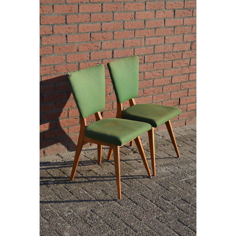 Retro keukenstoelen set van 2-2