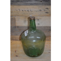 thumb-Oude drankfles groen glas-2