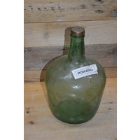 thumb-Oude drankfles groen glas-4