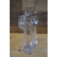 thumb-Glazen kruisbeeld met Jezus – decoratief staand beeld voor herdenking of interieur-2